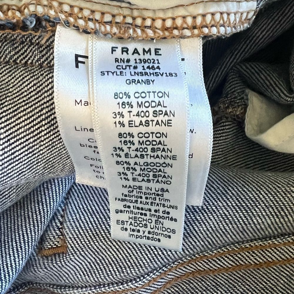 Frame Le Nouveau Straight-Leg Jeans Granby 25 - Picture 8 of 9